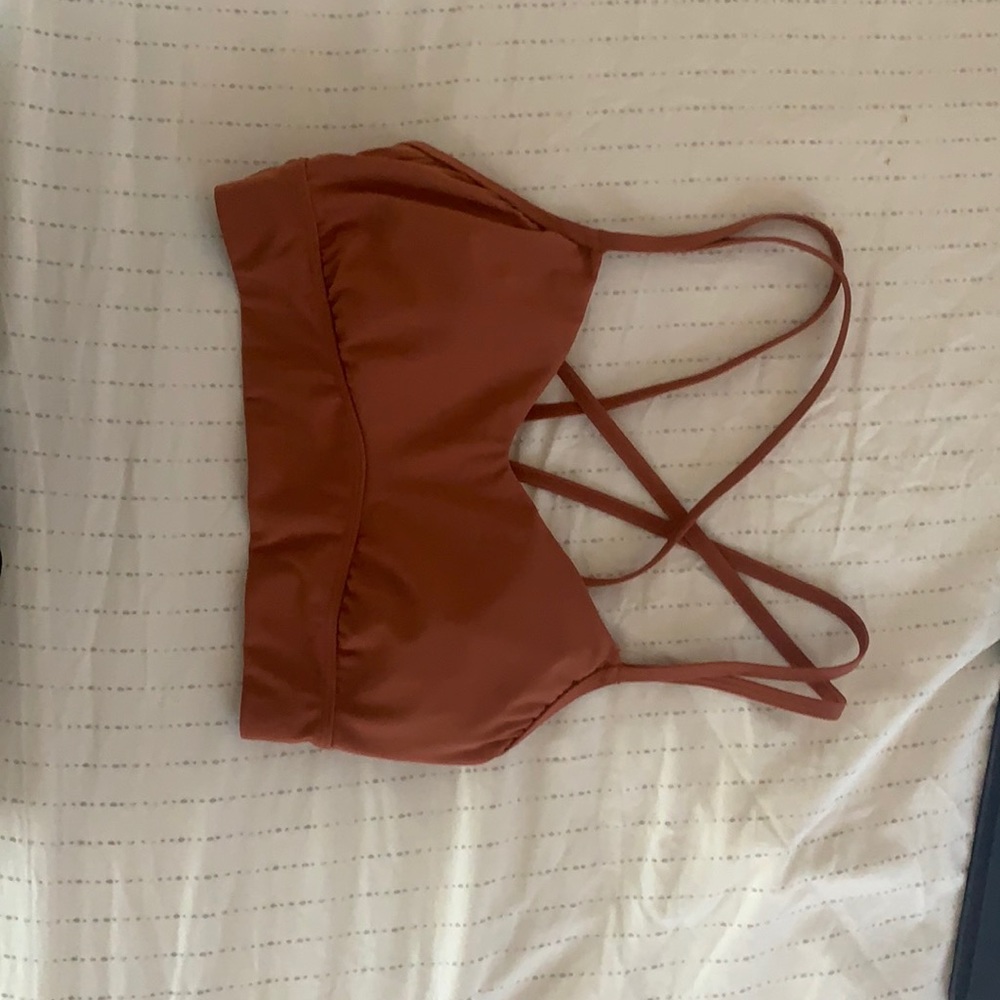 COPY - Target all in motion rust colored sports bra sz sm